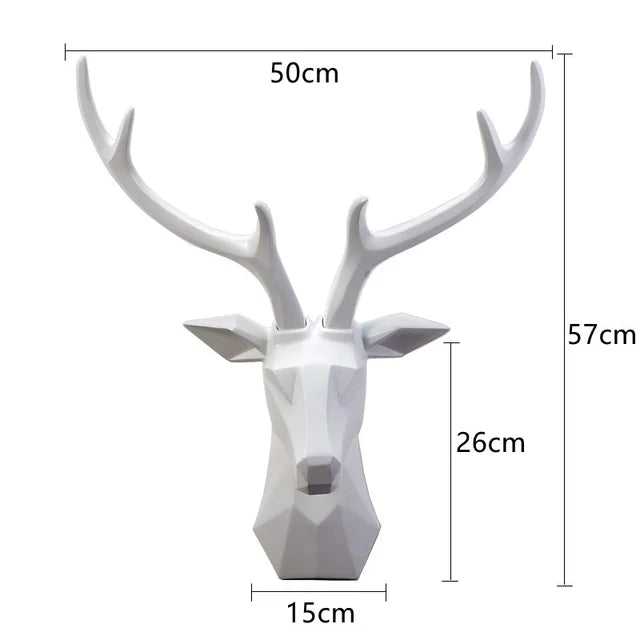 Luxury 3D Deer Head Wall Decoration