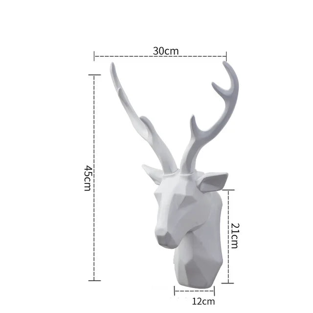 Luxury 3D Deer Head Wall Decoration