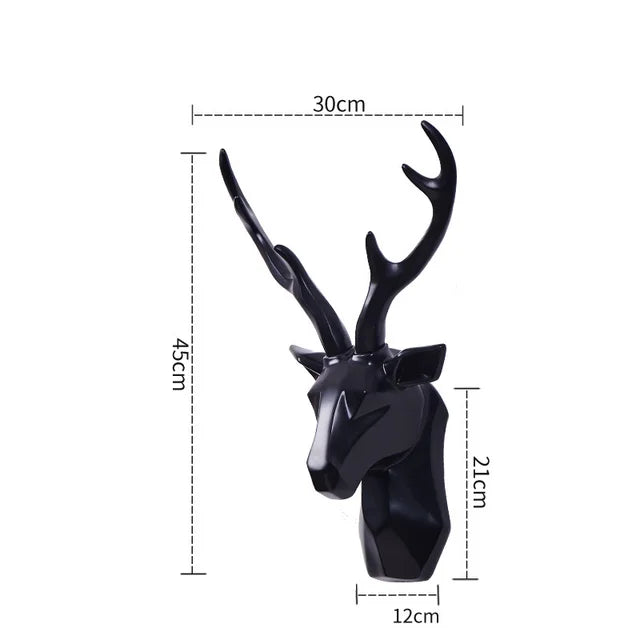 Luxury 3D Deer Head Wall Decoration