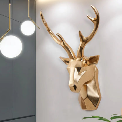 Luxury 3D Deer Head Wall Decoration
