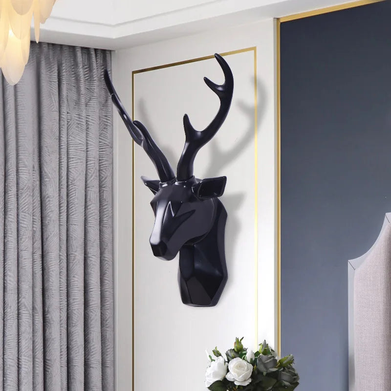 Luxury 3D Deer Head Wall Decoration