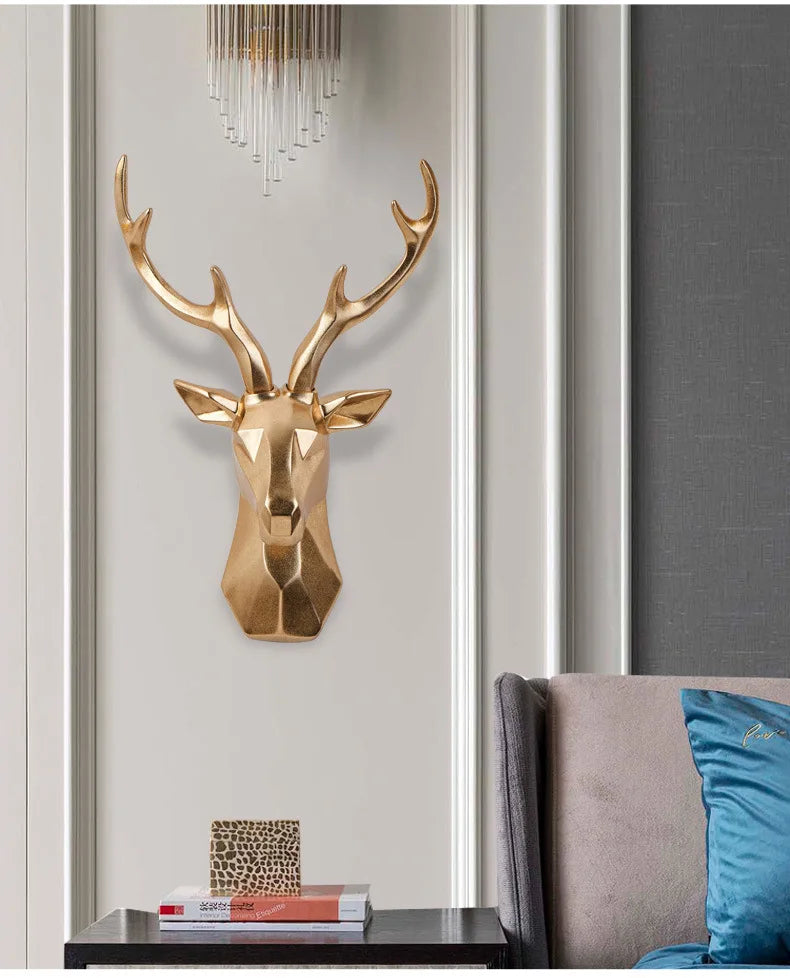 Luxury 3D Deer Head Wall Decoration