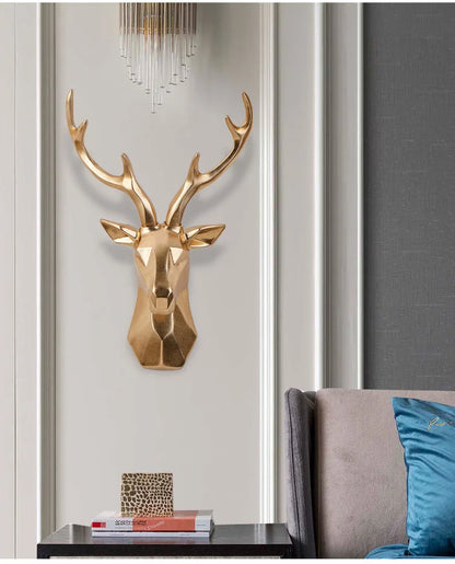Luxury 3D Deer Head Wall Decoration