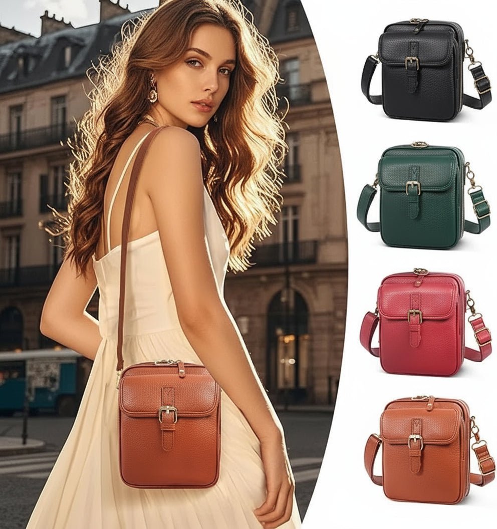 Secure Crossbody Travel Bag with Slim Design - Fesara
