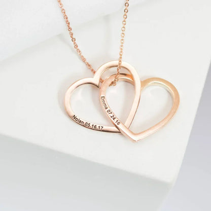 Customizable Heart Layered Necklace