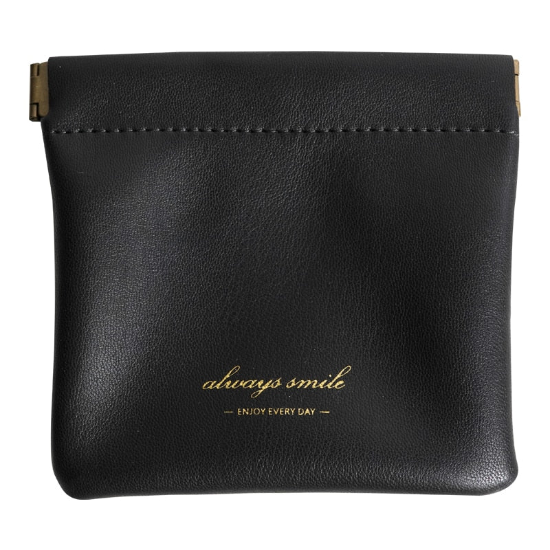 Compact Travel Leather Cosmetic Pouch - Fesara