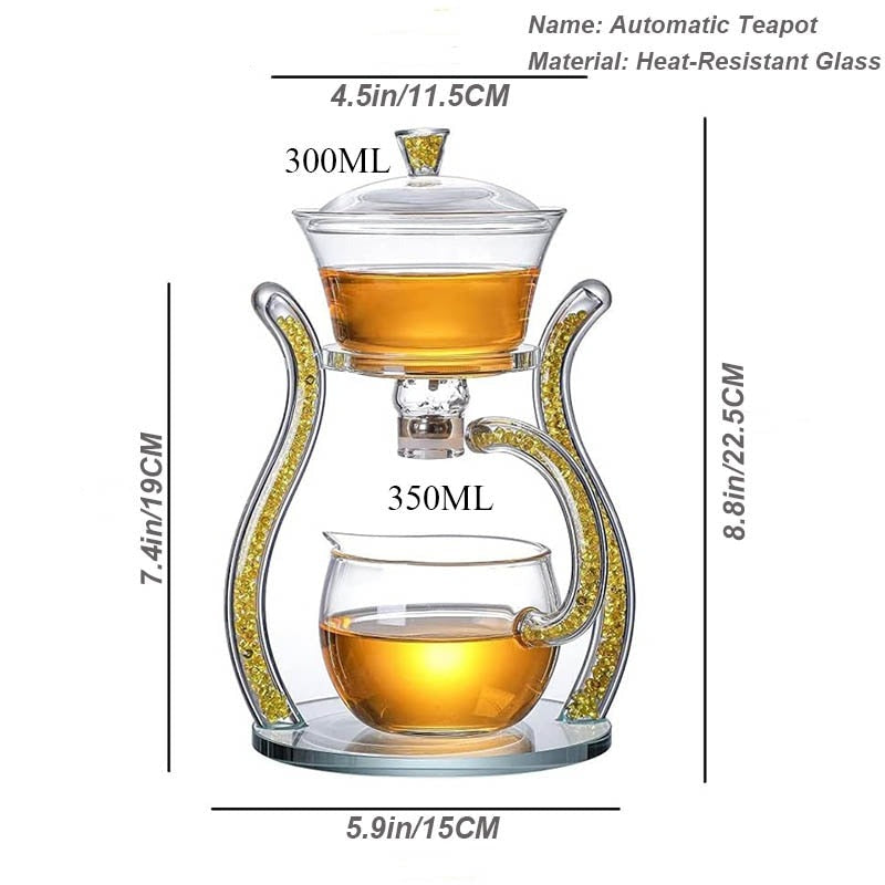 Luxurious Clear Glass Loose Leaf Tea Strainer