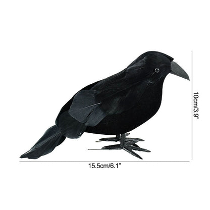 Spooky Black Bird Halloween Decoration