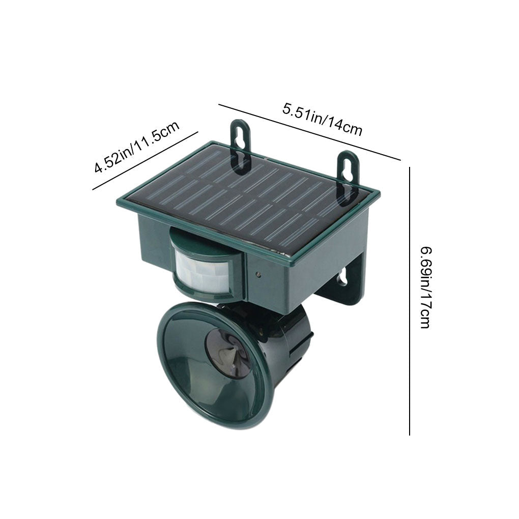 Outdoor Bird Repellent Motion Activated Sonic Repeller