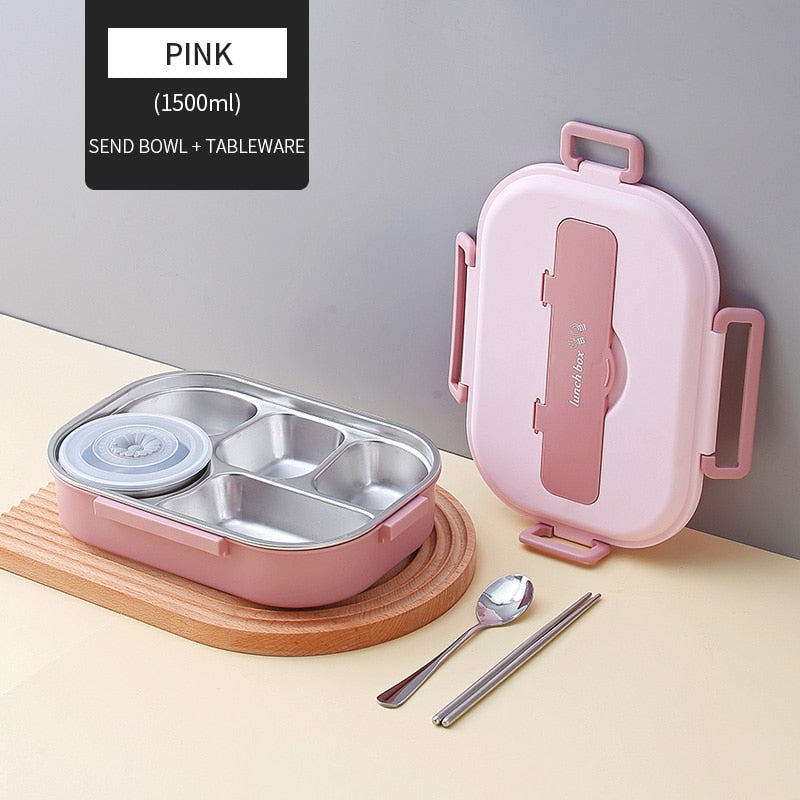 Insulated Kids Lunch Container with Multiple Compartments