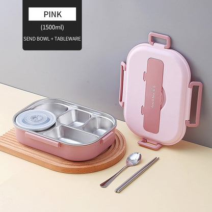 Insulated Kids Lunch Container with Multiple Compartments
