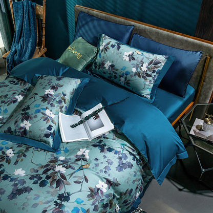 Soft Floral Cotton Bed Sheet Set