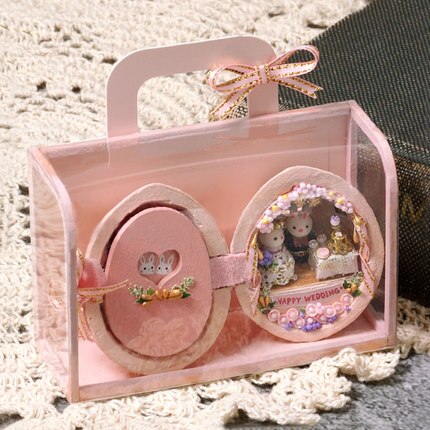Small Handcrafted Wooden Doll House Miniature