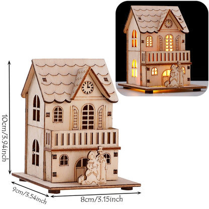 Rustic Wood Hanging Home Decor Lantern Light