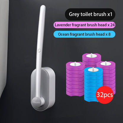 Extended Handle Bathroom Toilet Brush Set