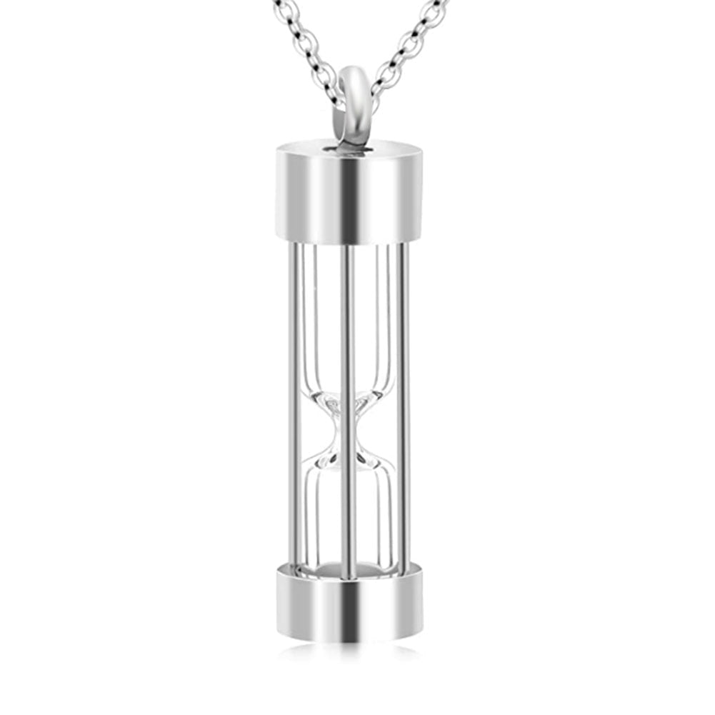 Timeless Sand Timer Pendant Necklace - Fesara