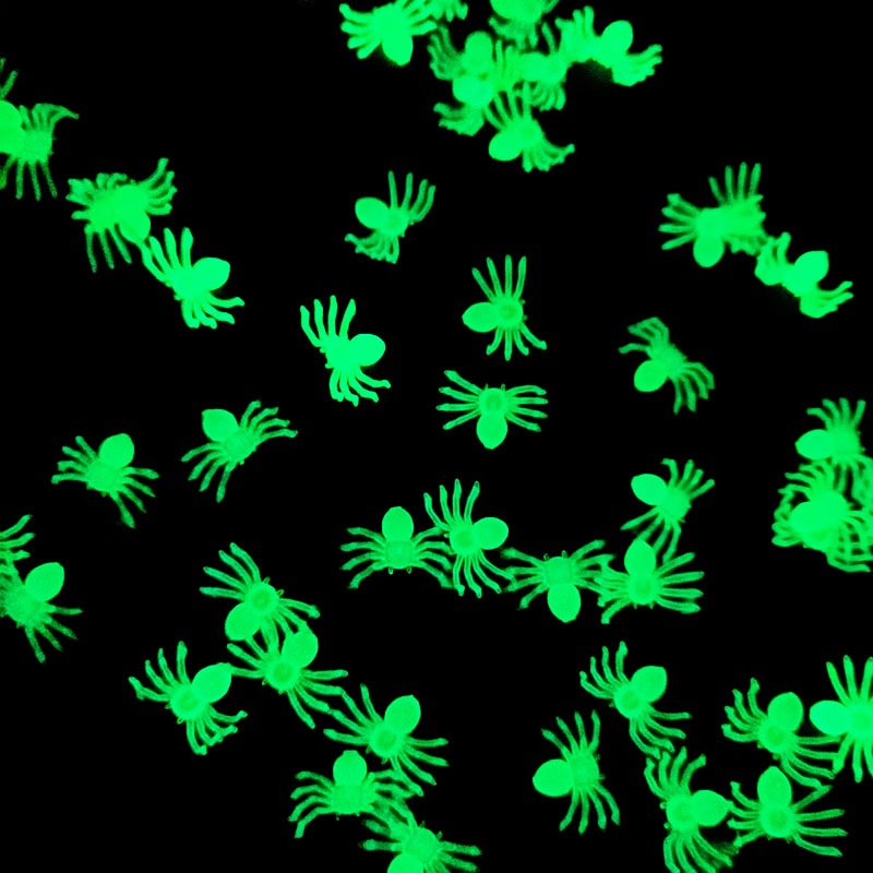 Glowing Spider Halloween Decorations 50 Pack - Fesara