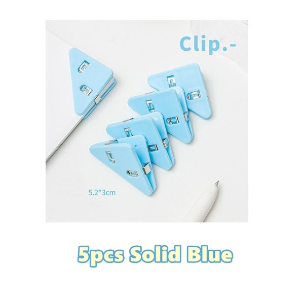 Bright Color Triangle Page Holder Clip