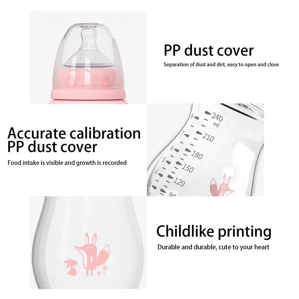 Baby Sippy Bottle with Handles - Soft Silicone & Cute Designs