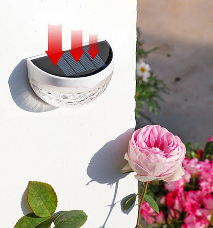 Black Outdoor Solar Wall Light with Modern Glow