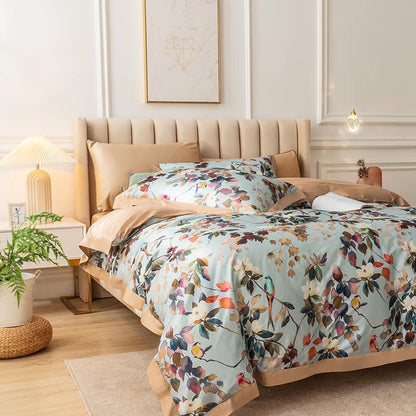 Soft Floral Cotton Bed Sheet Set