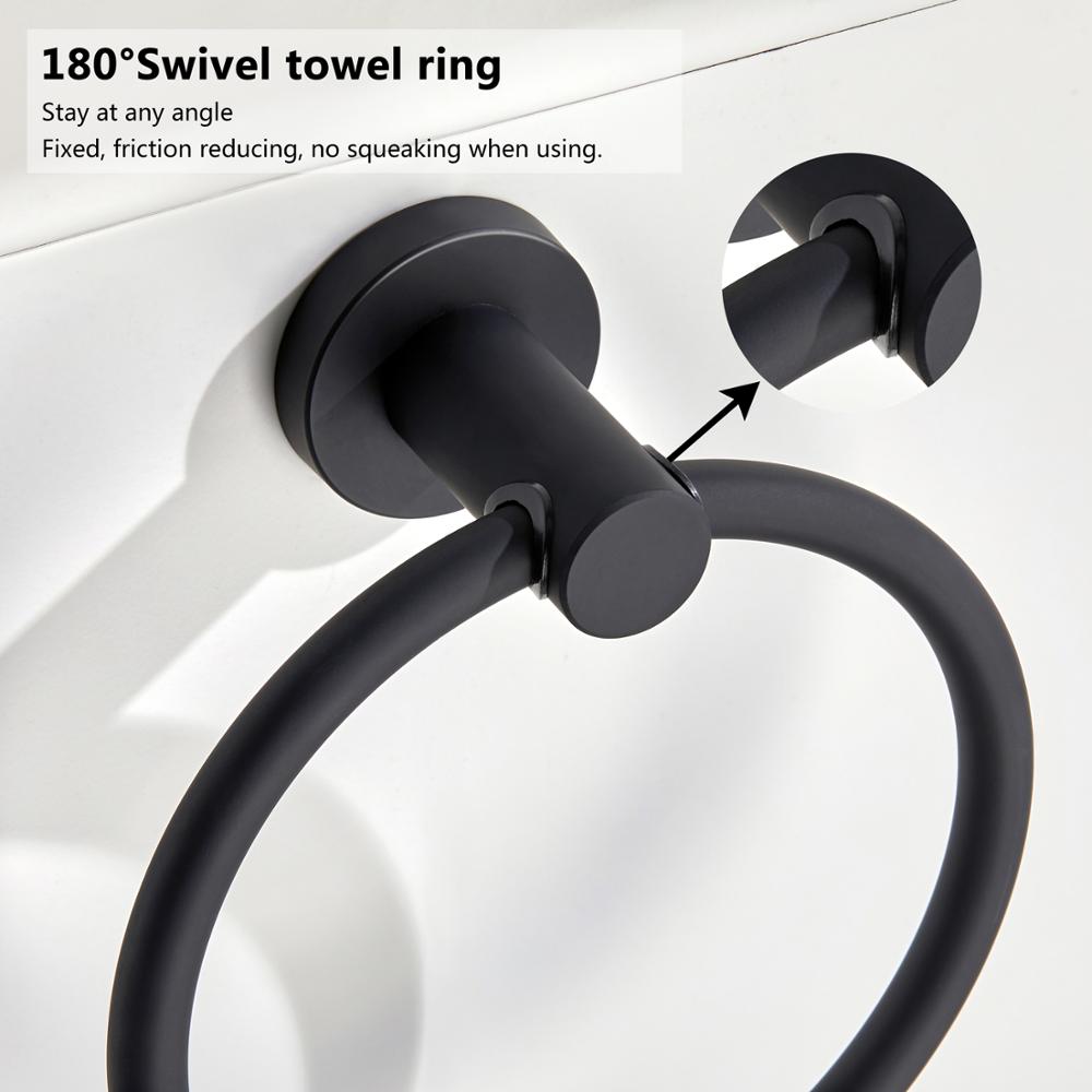 Chrome Round Bathroom Towel Holder