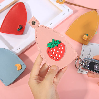 Colorful Fruit Pattern Keychain Holder