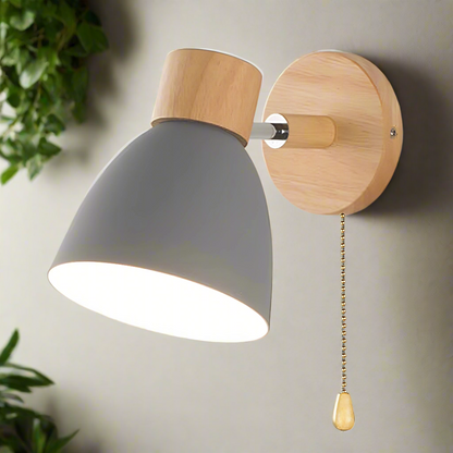 Simple Modern Wall Lamp with Pull Cord Switch