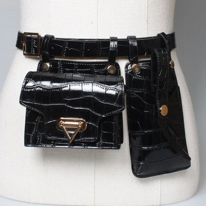 Practical Leather Crossbody Phone Bag with Multiple Compartments