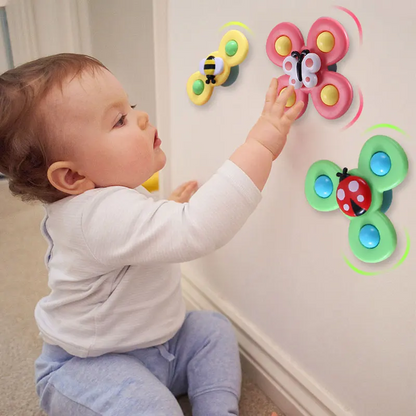 Fun Rotating Suction Cup Toy 3-Pack Set