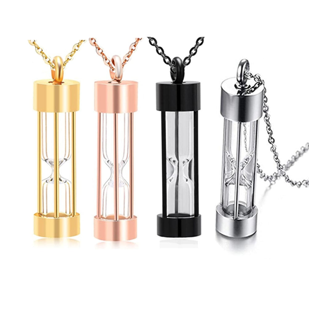 Timeless Sand Timer Pendant Necklace