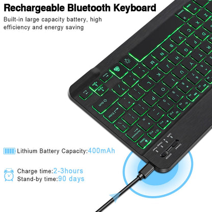 Compact Wireless Bluetooth Keyboard Mouse Combo