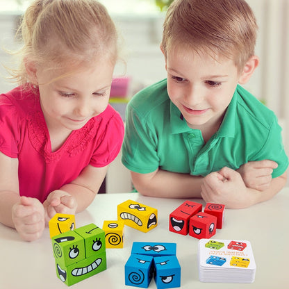 Natural Wooden Building Blocks Puzzle Toy