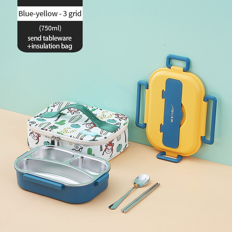Insulated Kids Lunch Container with Multiple Compartments