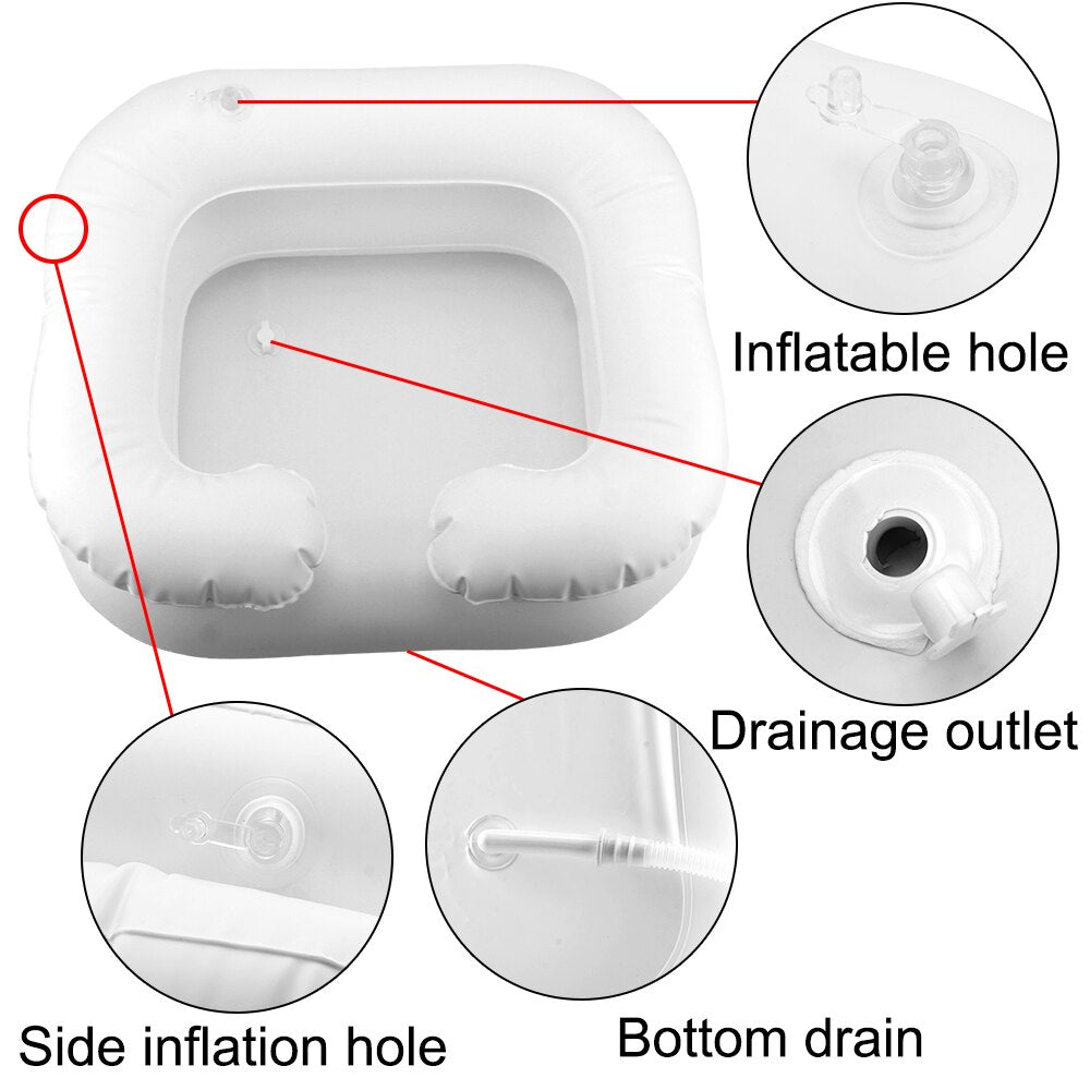 Portable Folding Hair Wash Basin with Drain