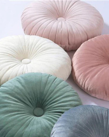 Stylish Round Pillow in Contemporary Style