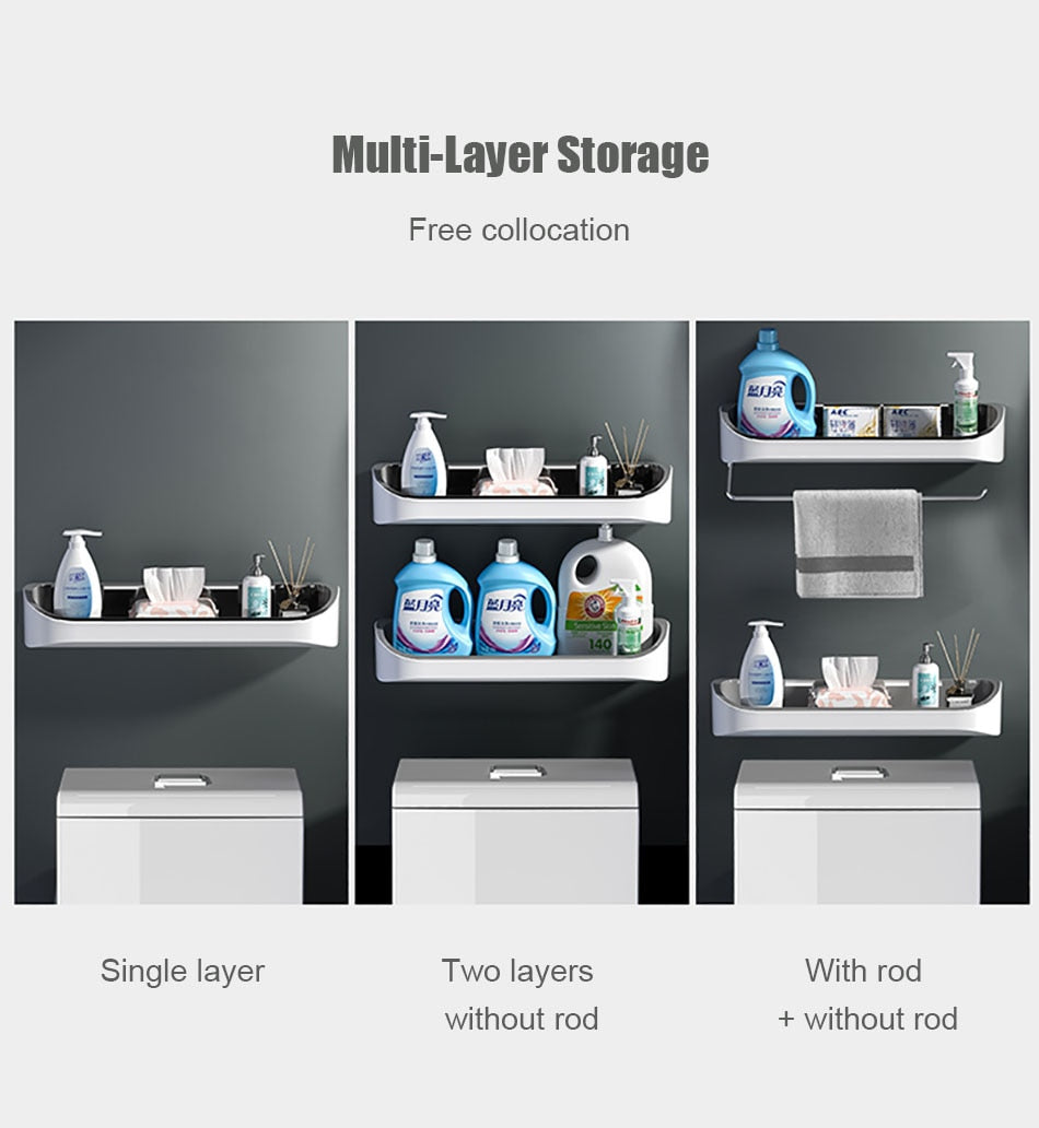 Floating Bathroom Storage Shelf for Master Bath