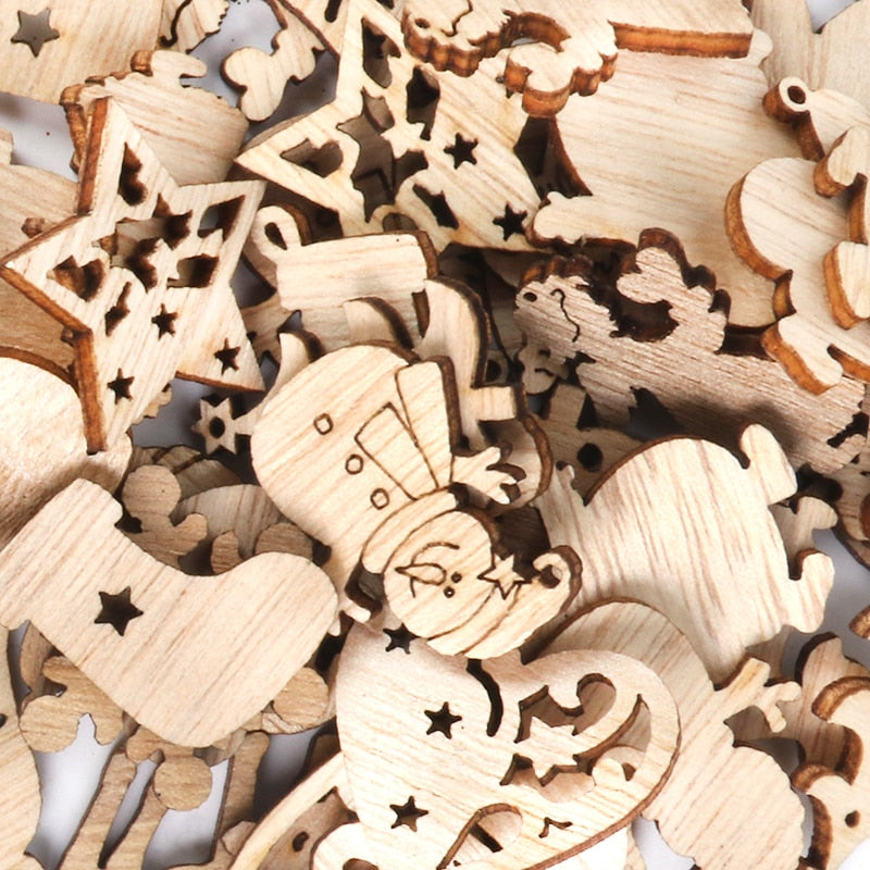 Fesara Wooden Festive Holiday Christmas Decorations
