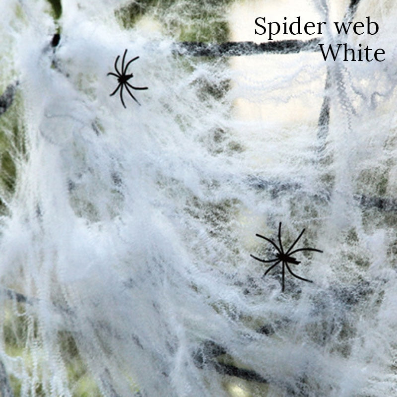 Spooky Fake Spider Web Decorations - Fesara