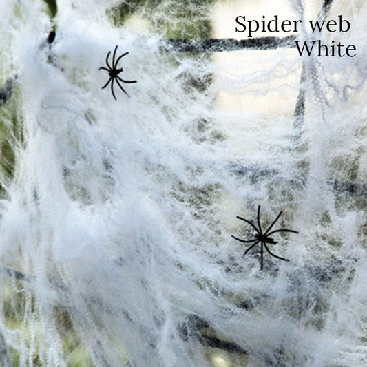 Spooky Fake Spider Web Decorations - Fesara