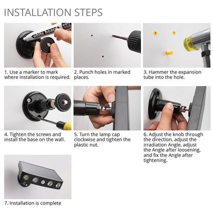 Bright Solar Powered Motion Security Light