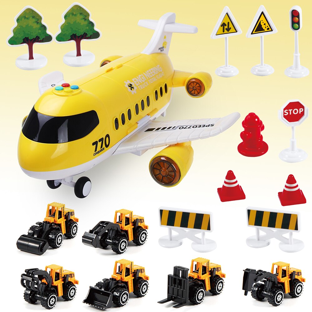 Fun Kids Musical Airplane Toy Playset