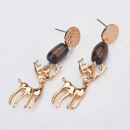 Fesara | Festive Holiday Cheer Drop Earrings - Fesara