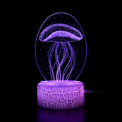 Colorful 3D Bedroom Night Light Lamp