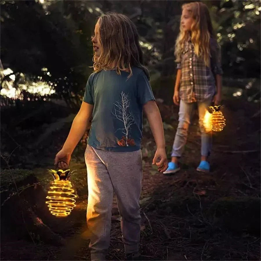 Solar Garden Lights - Waterproof Pineapple Design Outdoor Lamp with Intelligent Control-2