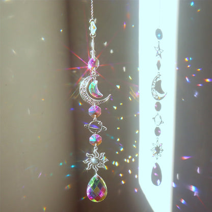 Sparkling Crystal Wind Chime Sun Catcher Decoration