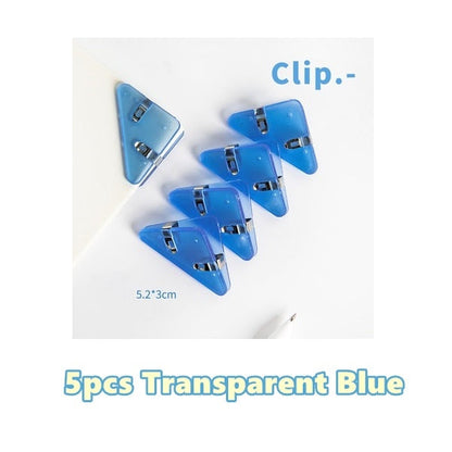 Bright Color Triangle Page Holder Clip