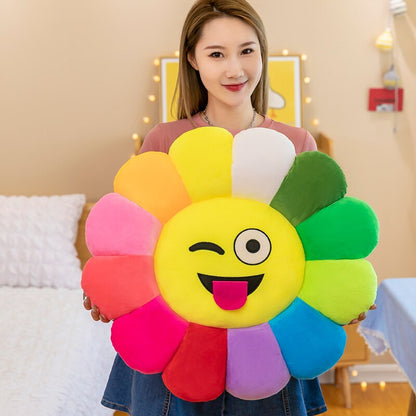 Bright Floral Soft Cushion Pillow
