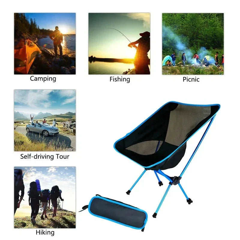 Portable Camping Set with Lightweight Chair & Blanket