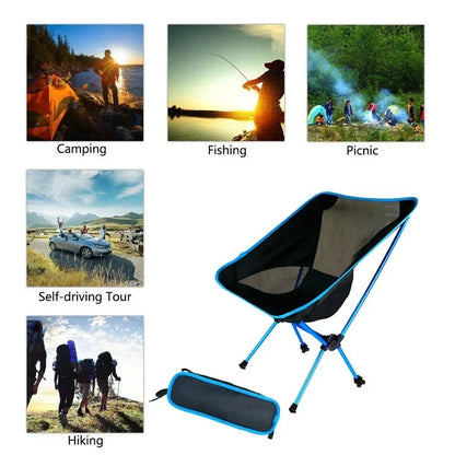 Portable Camping Set with Lightweight Chair & Blanket